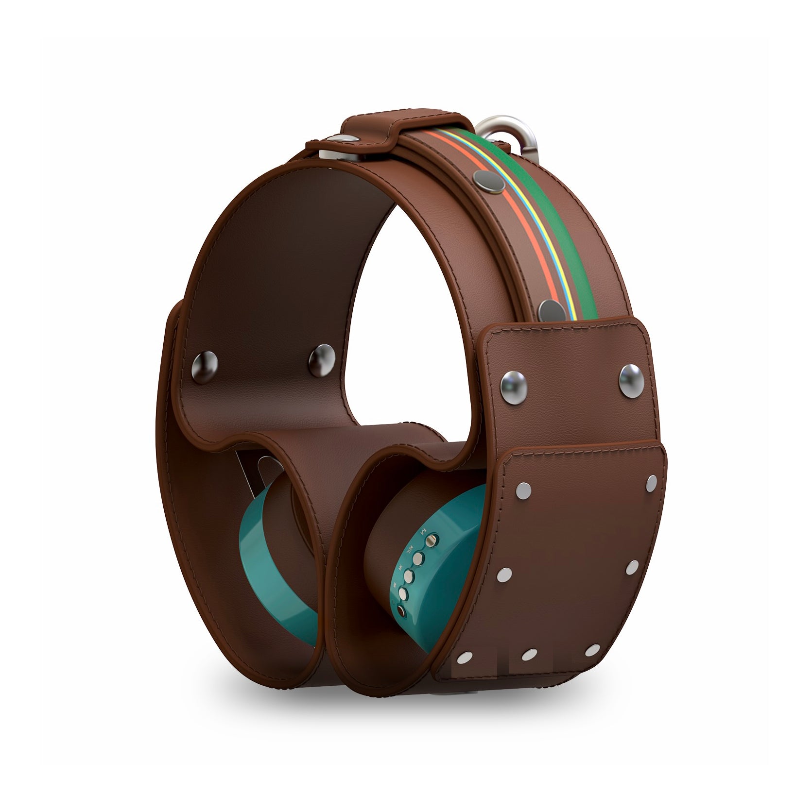 復古綠(綠配棕)「棕綠線」經典設計套裝 - monixibi flagship store