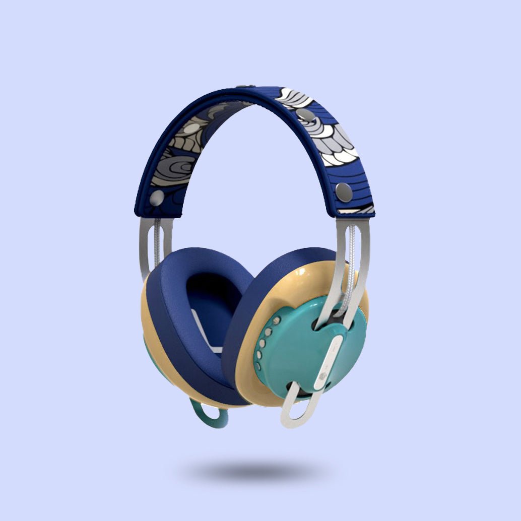 復古綠（黃配藍）「藍圖騰」特別設計套裝 - monixibi flagship store