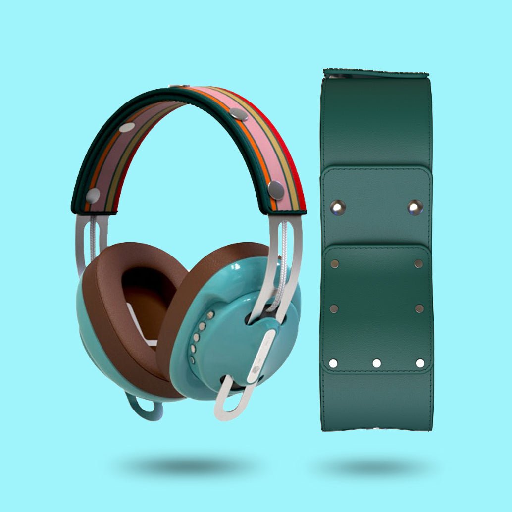 復古綠（綠配棕）「紅綠線」特別設計套裝 - monixibi flagship store