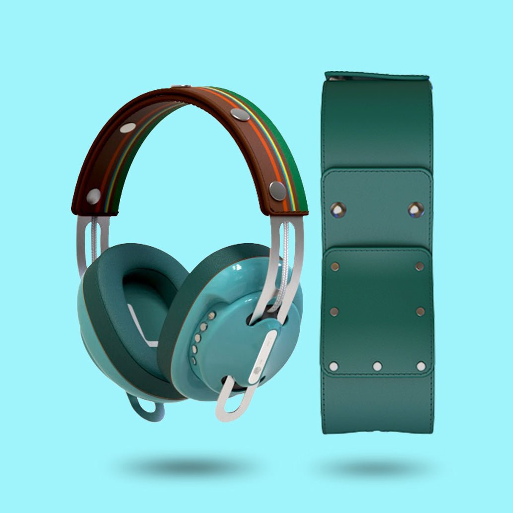 復古綠（綠配綠）「棕綠線」特別設計套裝 - monixibi flagship store