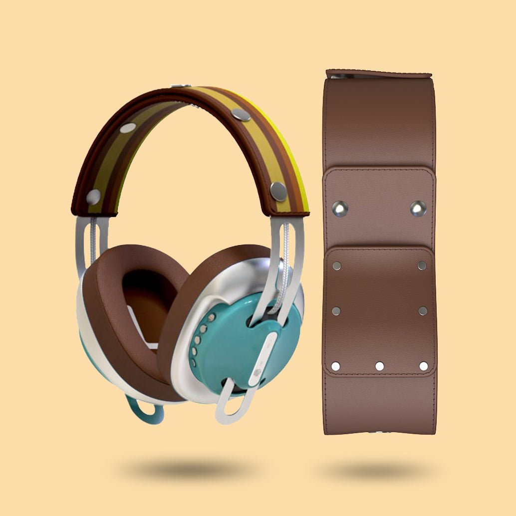 復古綠（銀配棕）「棕黃線」特別設計套裝 - monixibi flagship store