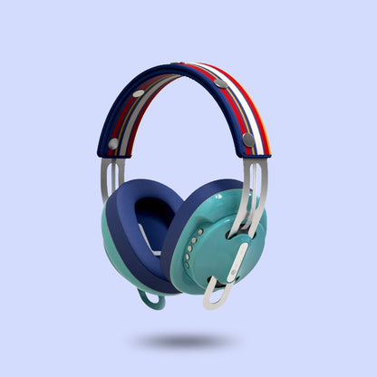 復古綠（綠配藍）「藍黃線」特別設計套裝 - monixibi flagship store