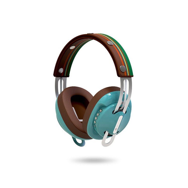 復古綠（綠配棕）「棕綠線」經典設計套裝 - monixibi flagship store