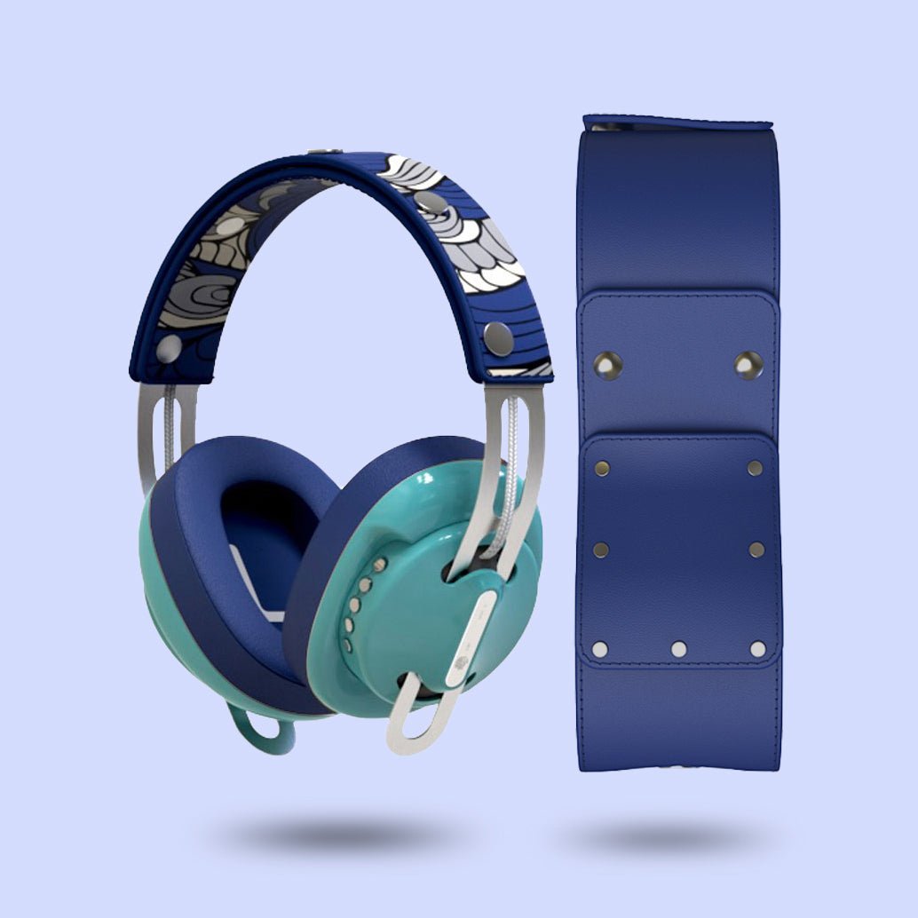 復古綠（綠配藍）「藍圖騰」特別設計套裝 - monixibi flagship store