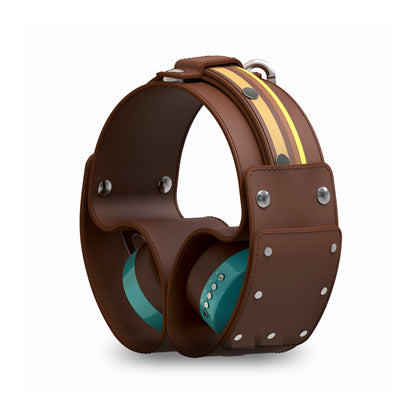 復古綠（綠配棕）「棕黃線」經典設計套裝 - monixibi flagship store