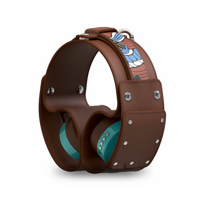 復古綠（綠配棕）「棕圖騰」經典設計套裝 - monixibi flagship store