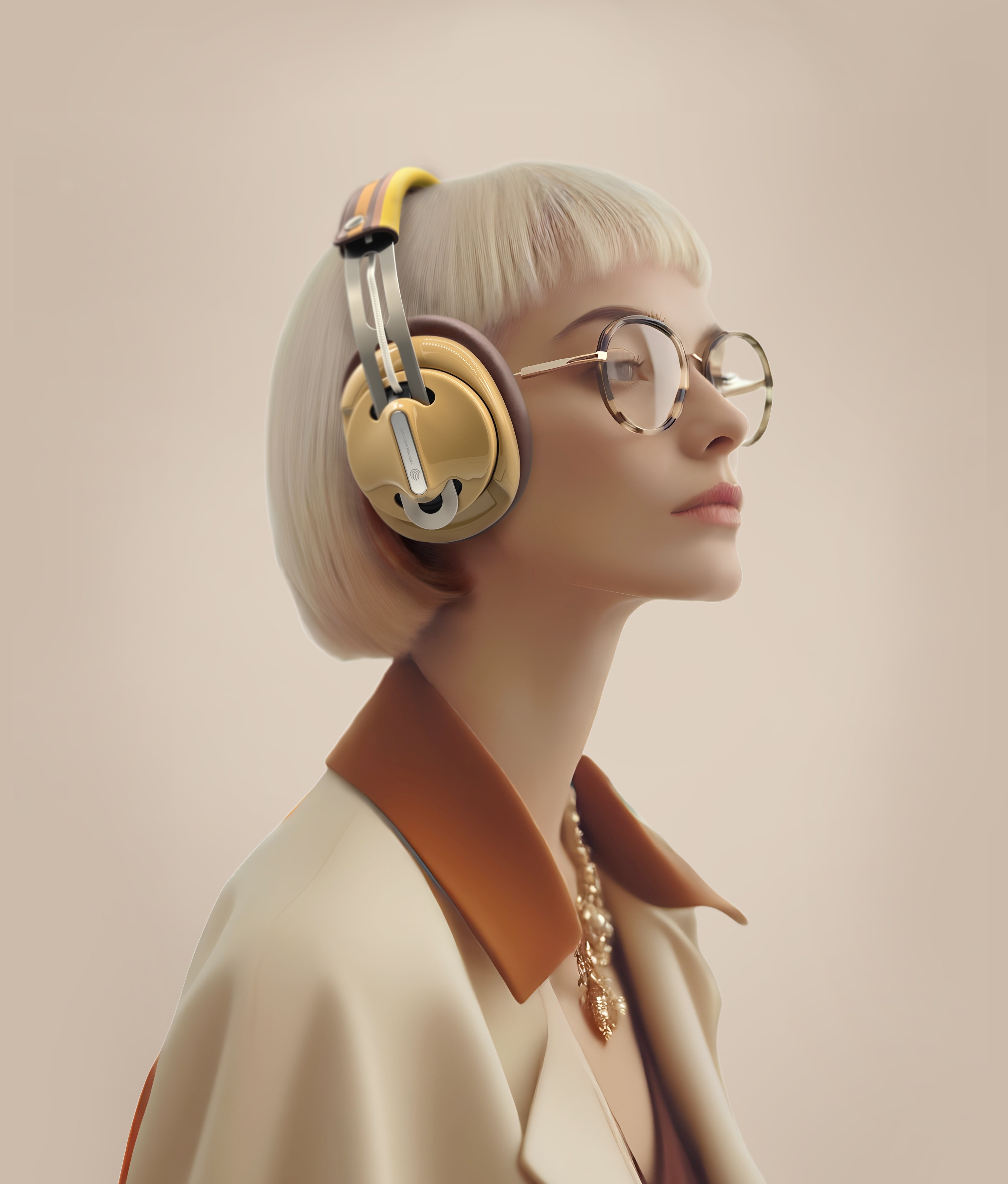 大漠黃（黃配棕）「棕黃線」特別設計套裝 - monixibi flagship store