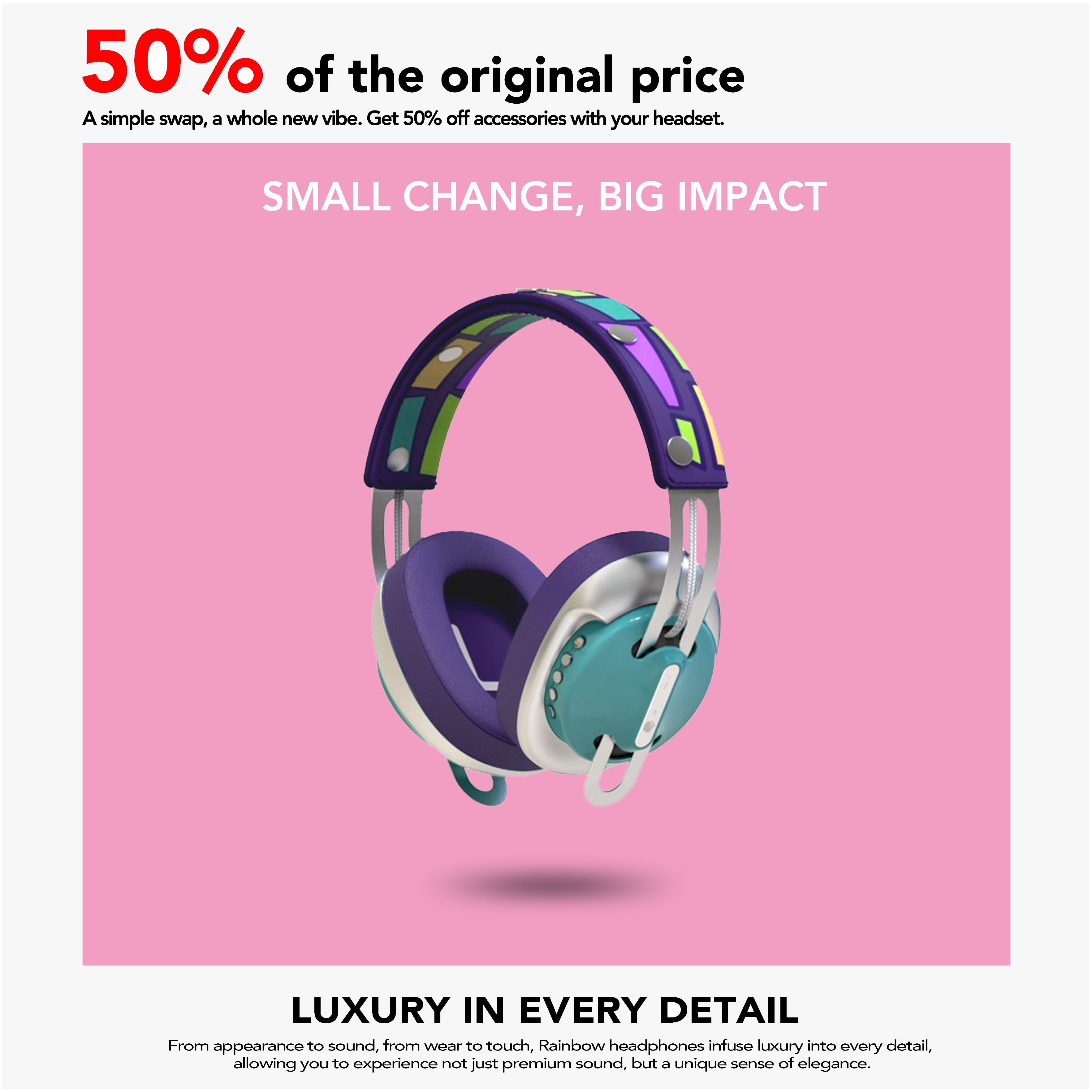 Rainbow Headset Standard - MONIXIBI